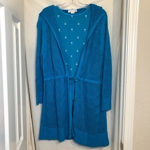 Christopher & Banks Mesh Cardigan and Shell